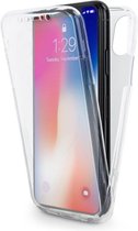 Full Cover/Body Case 360 Graden Transparant Hoesje iPhone XS Max - Telefoonhoesje - Smartphonehoesje - Zonder Screen Protector