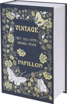 Kluis in boek / Vintage Papillon boek verstopplek - metaal - 18 cm