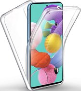 Full Cover/Body Case 360 Graden Transparant Hoesje Samsung Galaxy A71 - Telefoonhoesje - Smartphonehoesje - Zonder Screen Protector
