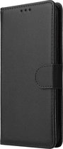Kunstleer Bookcase Hoesje Met Pasjeshouder Samsung Galaxy A41 Zwart - Telefoonhoesje - Smartphonehoesje - Zonder Screen Protector