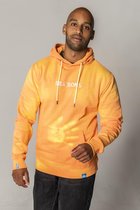 SEA'SONS - Hoodie Dames/Heren - Kleurveranderend - Tie-Dye - Oranje/Geel - Maat L