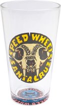 Santa Cruz Sw Skull Pintglas - Clear