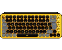 Logitech Pop Keys - Draadloos Mechanisch Emoji Toetsenbord - AZERTY - Blast Yellow