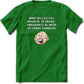 Biertjes lust hij maar al te graag T-Shirt | Grappig Abraham 50 Jaar Verjaardag Kleding Cadeau | Dames – Heren - Donker Groen - S