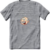 Het is geen flauwekul T-Shirt | Grappig Abraham 50 Jaar Verjaardag Kleding Cadeau | Dames – Heren - Donker Grijs - Gemaleerd - 3XL