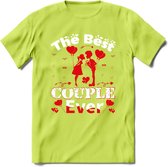 The Best Couple Ever - Valentijn T-Shirt | Grappig Valentijnsdag Cadeautje voor Hem en Haar | Dames - Heren - Unisex | Kleding Cadeau | - Groen - XL