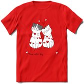 You Are My Sweety - Valentijn T-Shirt | Grappig Valentijnsdag Cadeautje voor Hem en Haar | Dames - Heren - Unisex | Kleding Cadeau | - Rood - XL