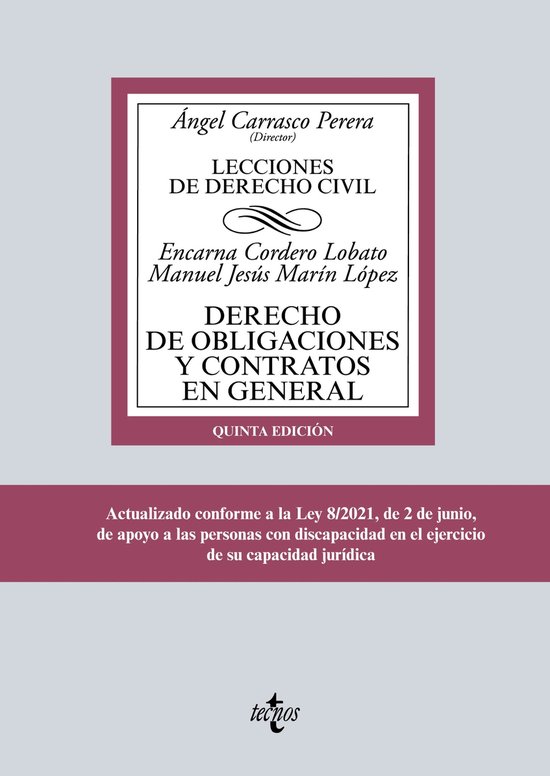 Derecho Biblioteca Universitaria De Editorial Tecnos Derecho De Obligaciones Y Bol