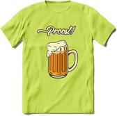 Proost! T-Shirt | Bier Kleding | Feest | Drank | Grappig Verjaardag Cadeau | - Groen - M