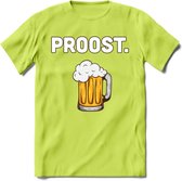 Proost T-Shirt | Bier Kleding | Feest | Drank | Grappig Verjaardag Cadeau | - Groen - L