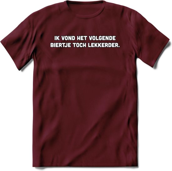 Foto: Ik vond het volgende bietje toch lekkerder t shirt bier kleding feest drank grappig verjaardag cadeau burgundy l