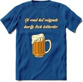 Ik Vond Het Volgende Biertje Toch Lekkerder T-Shirt | Bier Kleding | Feest | Drank | Grappig Verjaardag Cadeau | - Donker Blauw - XL