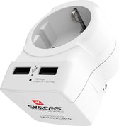 Skross 1500281-1 Reisstekker Europe to US USB (Bulk)