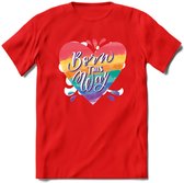 Born This Way | Pride T-Shirt | Grappig LHBTIQ+ / LGBTQ / Gay / Homo / Lesbi Cadeau Shirt | Dames - Heren - Unisex | Tshirt Kleding Kado | - Rood - S