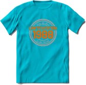 1988 Limited Edition Ring T-Shirt | Zilver - Goud | Grappig Verjaardag en Feest Cadeau Shirt | Dames - Heren - Unisex | Tshirt Kleding Kado | - Blauw - 3XL
