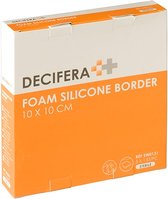 Decifera Foam Silicone border - Silicone wondpleister - 10 x 10 cm - 5St.