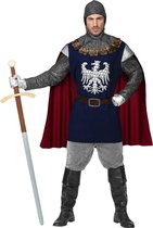 Widmann - Middeleeuwse & Renaissance Strijders Kostuum - Brede Adelaars Borst Ridder - Man - Blauw, Grijs - XL - Carnavalskleding - Verkleedkleding