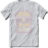 70 Jaar Legendarisch Gerijpt T-Shirt | Oud Roze - Ivoor | Grappig Verjaardag en Feest Cadeau Shirt | Dames - Heren - Unisex | Tshirt Kleding Kado | - Licht Grijs - Gemaleerd - XL