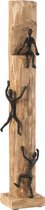 - Figuren | hout | zwart | 13x15x (h)73 cm