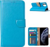 LuxeBass Hoesje geschikt voor iPhone 11 - Bookcase turquoise - portemonnee hoesje - telefoonhoes - gsm hoes - telefoonhoesjes