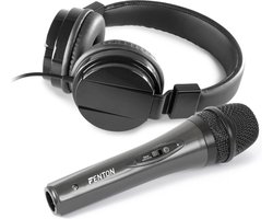 DJ koptelefoon Vonyx VH120 + DJ microfoon Fenton DM105 - DJ accessoires