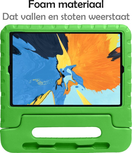 Hoes - Geschikt voor Apple iPad Pro (2018) - 11 inch - Kinderhoes Shockproof Bumper - Kidsproof Case - Tablet Hoesje - Kinder Hoesje Cover - Groen