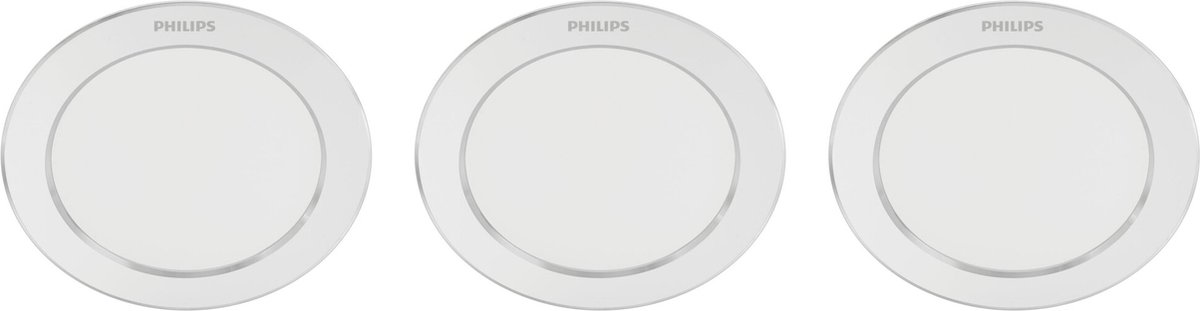 Philips Diamond Inbouwspot LED 3x3,5W/300lm Rond Wit