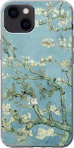 Geschikt voor iPhone 13 hoesje - Amandelbloesem - Van Gogh - Kunst - Siliconen Telefoonhoesje