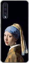 Geschikt voor Samsung Galaxy A50 hoesje - Meisje met de parel - Vermeer - Kunst - Siliconen Telefoonhoesje