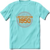 1950 Limited Edition Ring T-Shirt | Zilver - Goud | Grappig Verjaardag en Feest Cadeau Shirt | Dames - Heren - Unisex | Tshirt Kleding Kado | - Licht Blauw - M