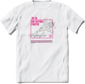 SU-35 Vliegtuig T-Shirt | Unisex leger Kleding | Dames - Heren Straaljager shirt | Army F16 | Grappig bouwpakket Cadeau | - Wit - L