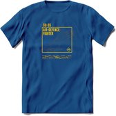 SU-35 Vliegtuig T-Shirt | Unisex leger Kleding | Dames - Heren Straaljager shirt | Army F16 | Grappig bouwpakket Cadeau | - Donker Blauw - L