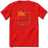 F-18 Vliegtuig T-Shirt | Unisex leger Kleding | Dames - Heren Straaljager shirt | Army F16 | Grappig bouwpakket Cadeau | - Rood - 3XL