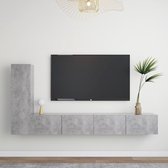 3-delige Tv-meubelset spaanplaat betongrijs