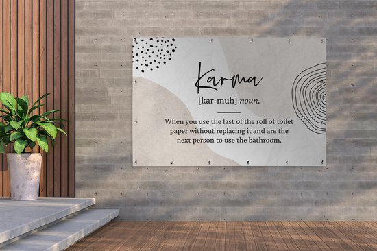 Décoration murale Karma - Papier toilette - Sorts - 180x120 cm - Poster jardin