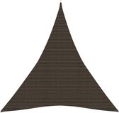 vidaXL Zonnezeil 160 g/m² 5x7x7 m HDPE bruin
