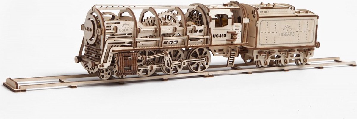 Ugears Modelbouw Hout Locomotief — afbeelding 11