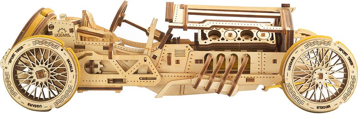 UGEARS Houten 3D Model - U-9 Grand Prix Car — afbeelding 5