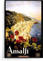 Walljar - Italië Amalfi - Muurdecoratie - Poster