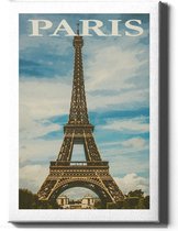 Walljar - Paris Eifeltoren - Muurdecoratie - Canvas schilderij