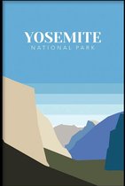 Walljar - Yosemite Valley United States II - Muurdecoratie - Poster