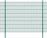 Decoways - Dubbelstaafmatten en palen 2008x1630 mm 46 m groen