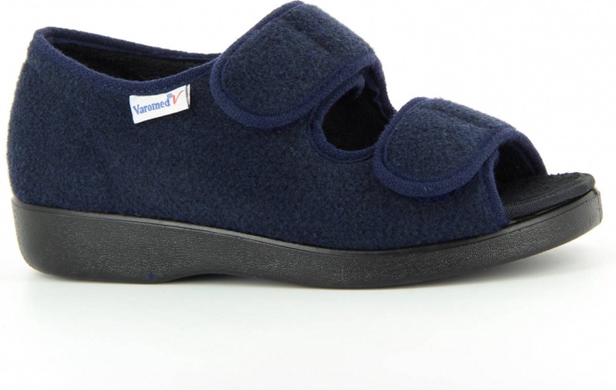 Verbandschoenen Varomed model Stockholm - maat 43 - Marineblauw - met CE keurmerk voor Medisch schoeisel - sandalen - dichte hiel -