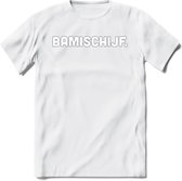Bamischijf - Snack T-Shirt | Grappig Verjaardag Kleding Cadeau | Eten En Snoep Shirt | Dames - Heren - Unisex Tshirt | - Wit - L