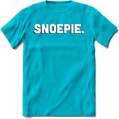 Snoepie - Valentijn T-Shirt | Grappig Valentijnsdag Cadeautje voor Hem en Haar | Dames - Heren - Unisex | Kleding Cadeau | - Blauw - S