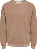 SELECTED HOMME WHITE SLHROBERT LS KNIT CREW NECK W  Trui - Maat XL