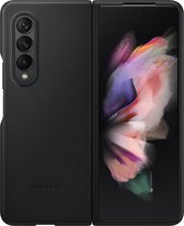 Lederen Hoesje - Samsung Galaxy Z Fold3 5G - Zwart