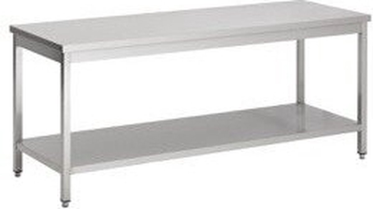 Werktafel | Bodemschap | 280cm breed | RVS | Combisteel | 7812.0037