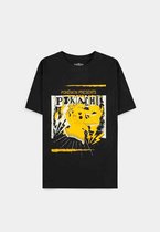Pokémon Heren Tshirt -2XL- Pika Punk Zwart