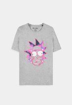 Rick and Morty Heren Tshirt -M- Galaxy Rick Grijs